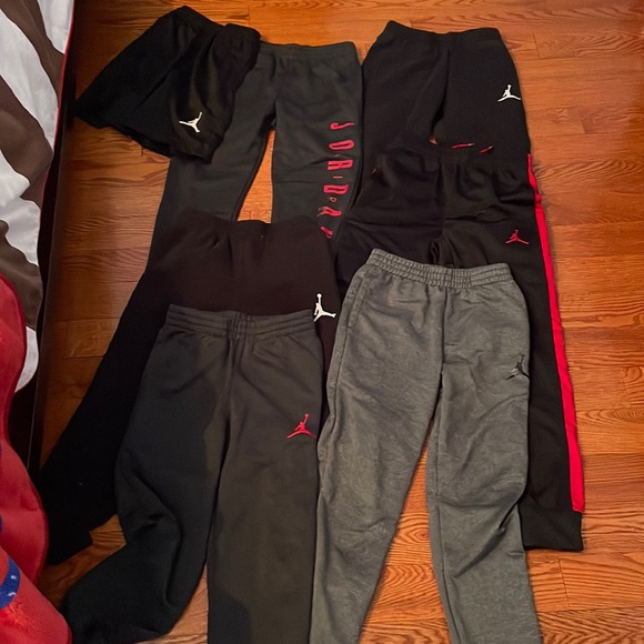 Jordan Other - Assorted Jordan track pants (6) and one pair of shorts